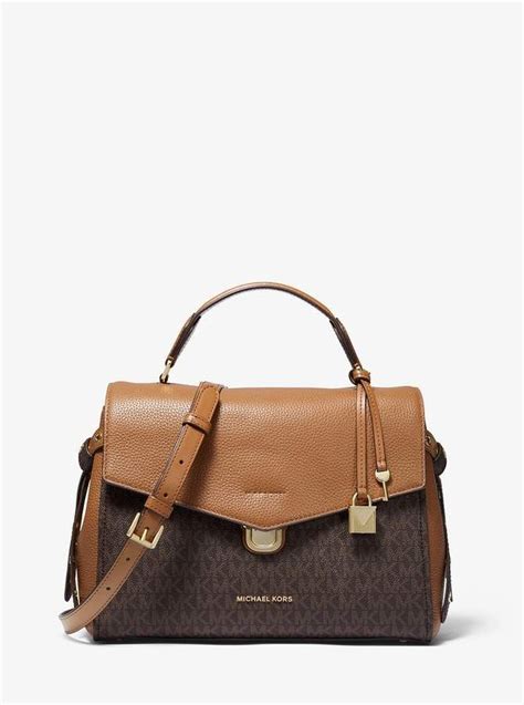 michael kors bristol logo satchel|Bristol Medium Logo Satchel .